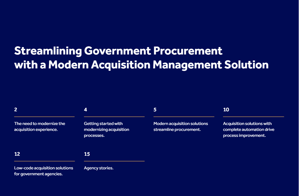 Streamlining Government Procurement With A Modern Acquisition Solution
