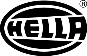 logotipo en blanco y negro hella
