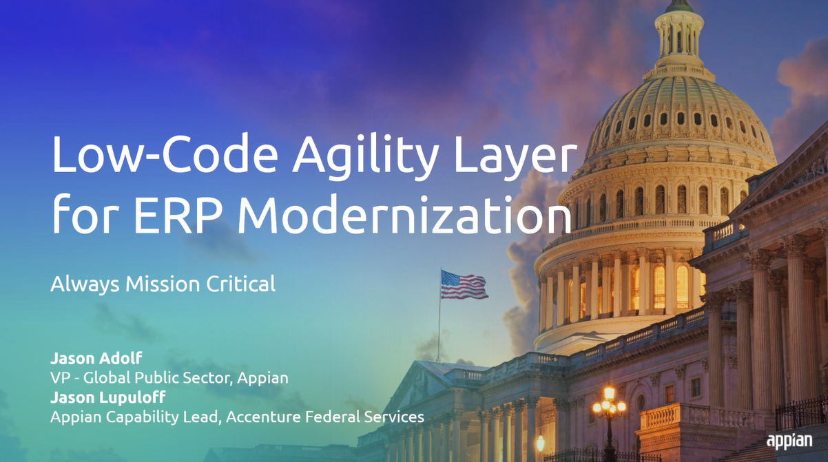 ERP modernization with low-code agility layer webinar