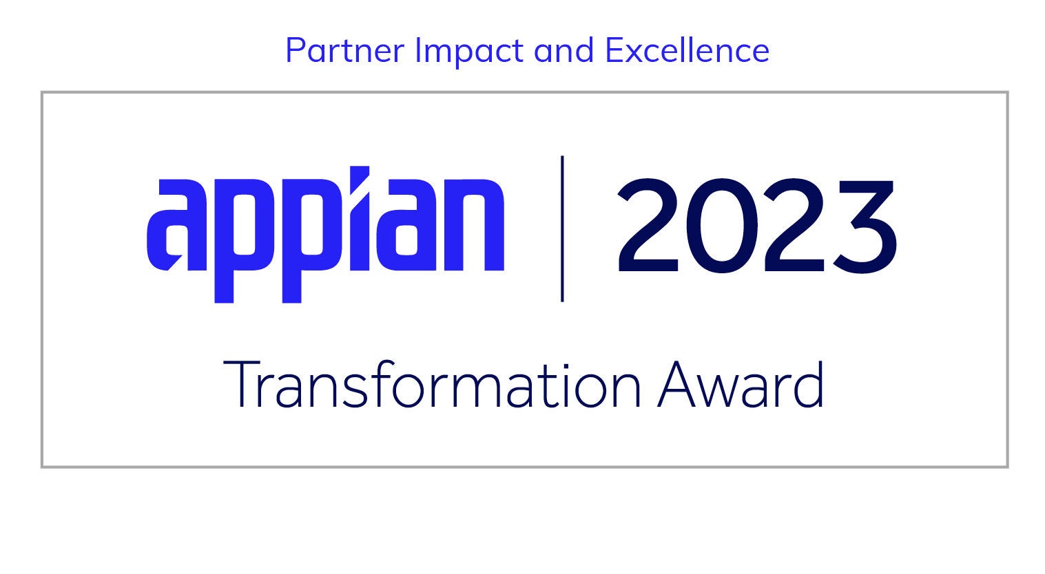2023 Partner Transformation Award