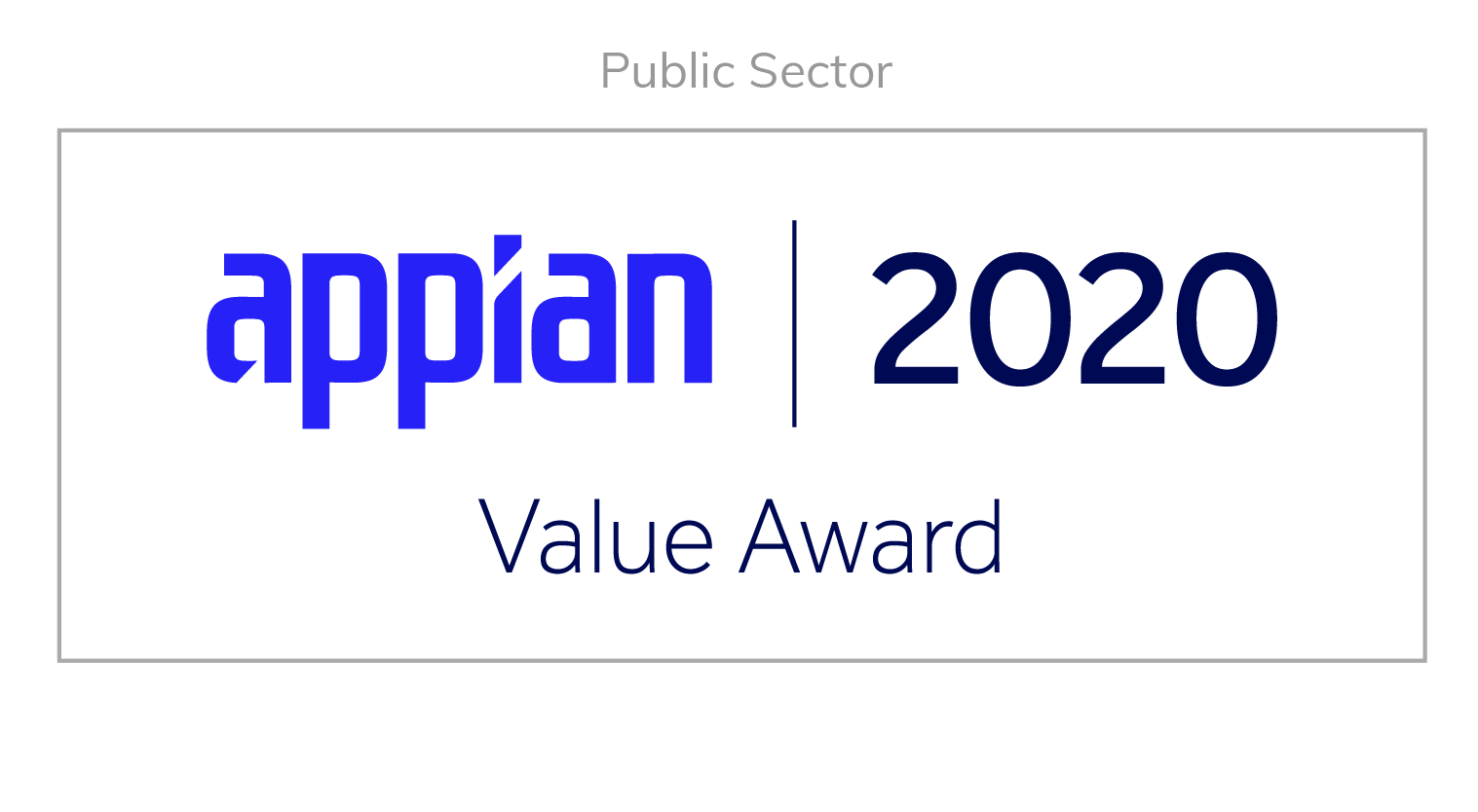 Value Award 2020 - Public Sector