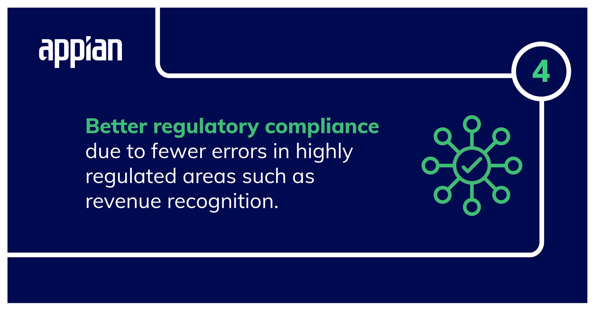 Better regulatory compliance due to fewer errors.