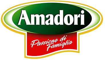Amadori-Logo in Grün und Rot