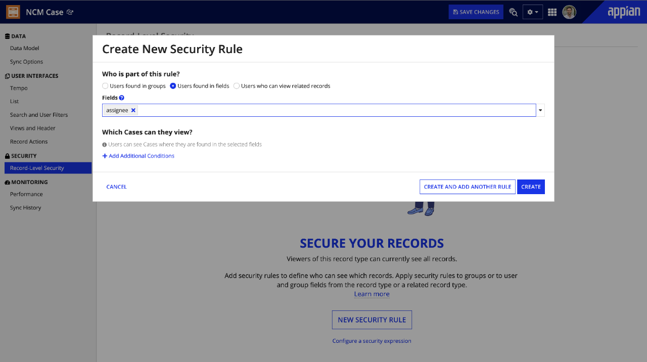 Appian Security Rules