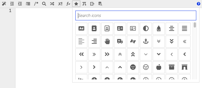 work with icons more easily