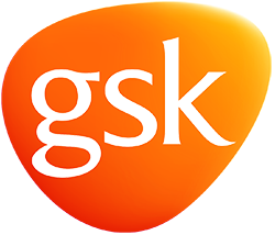GSK orangfarbenes Logo