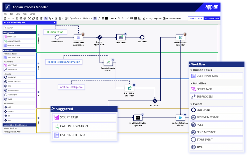 Appian Process Automation Screenshot